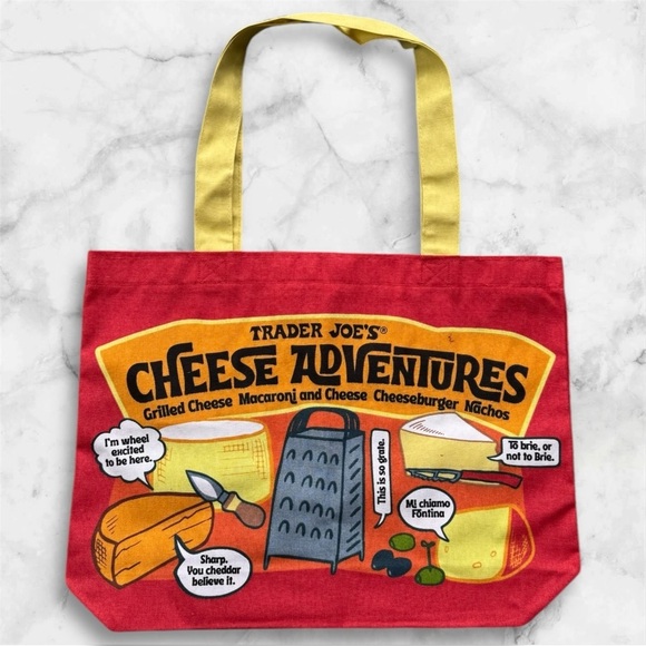 🆕Trader Joe’s Cheese-Themed Tote Bag - Picture 4 of 12